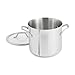 Calphalon 1948240 Signature Stainless Steel Covered Stock Pot, 8 quart, Silver