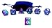 Hengda dice Polyhedral Dnd Dice Purple Aurora Dice for Dungeons and Dragons DND RPG MTG Table Gaming Dice