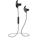 Phaiser BHS-760 Bluetooth Headphones, Magnetic Wireless Sport Headset for Running, Sweatproof Cordless Earphones with Mic for Working Out, Comfortable Wireless Earbuds for Exercise, Blackout