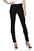 Velucci Womens Straight Leg Dress Pants - Stretch Slim Fit Pull On Style Black