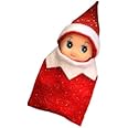 Baby Elf Doll - Newborn Elfs Figurine - Tiny Christmas Elves - Real - Girl - Boy - Full Body (Red)