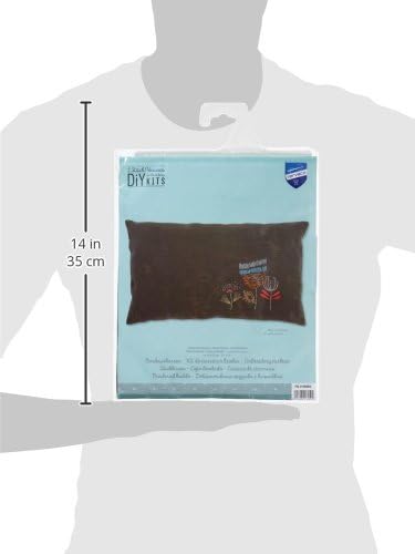 Vervaco Embroidery Kit: Cushion: Stylised Flowers, Acrylic, NA, 50 x 30cm, N\a - Image 5