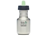 Klean Kanteen 12 oz Stainless Steel Sippy, Brushed Stainless