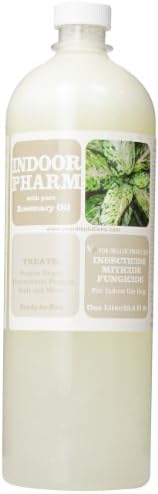 Indoor Pharm Organic Insecticida  Miticide and Fungicide, With Pure Rosemary Oil 33.8 fl. Ounce Spray Bottle (Pack of 2)