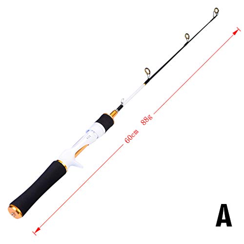 Carbon Fiber Fishing Rod Spinning Lure Rod Summer Outdoor Travel Sea Saltwater Pole (White -A) - Thumbnail 7