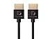 Monoprice HDMI High Speed Cable - 4 Feet - Black, 4K@60Hz, HDR, 10.2 Gbps, 36AWG, YUV 4:2:0 - Ultra Slim Series