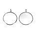 HooAMI 20pcs Silver Tone Round Pendant Trays Pendant Blanks Cameo Bezel Settings Photo Jewelry - Custom Jewelry Making - Fit for 20mm