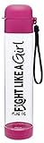 Fight Like a Girl Slimkim Water Sports Bottle 25 Oz (Hot Pink)