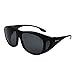 Freeprint Polarized Solar Shield Fit Over Glasses Driving Sunglasses for Men and Women