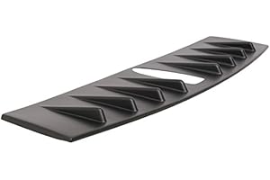 Roof Shark Spoiler Fits 2015-2019 Subaru WRX | V Style ABS Painted Black Rear Deck Lip Wing Bodykits by IKON MOTORSPORTS