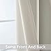 Yakamok Room Darkening Thermal Insulated Light Blocking Blackout Curtains, 2 tie Backs Included(52Wx84L,Light Beige,2 Panels)