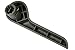 PT Auto Warehouse GM-2511G-FL - Seat Back Recliner Adjustment Handle, Gray - Driver Side Front