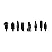 Super PDR 9pcs Paintless Dent Removal Tap Down Tool Tips 9 Heads(Plastic Metal)