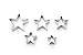 Fox Run 3686 Star Cookie Cutter Set, Stainless Steel, 5-Piece
