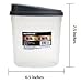 2 Plastic Containers & Lids 2-Piece Set 54oz Cereal Grain Dispenser Dry Food Storage & Organizer BPA Free