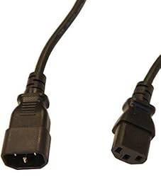 Pack of (10) 6' Foot IEC 320 NEMA C13 C14 10A 18AWG