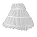 WINOMO Girls' Skirt Petticoat Half Slip Flower Girl Crinoline Skirt,White,Universal