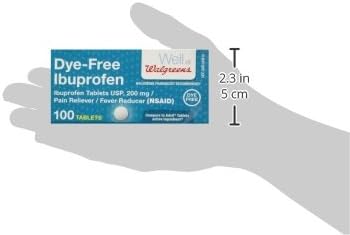 Amazon Com Walgreens Ibuprofen Tablets Color Free And Dye Free 100 Ea Health Personal Care