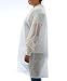 Dealmed SMS Large White Lab Coat – Disposable Medical Lab Coats, No Pockets, Breathable and Durable (Pack of 10)