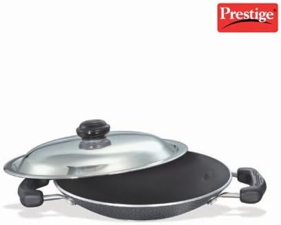 Manttra Omega Plus Non-stick Scratch Resistant Deep Appachatty Pan with Lid, 8-inch