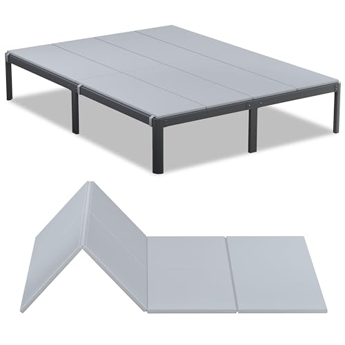 Yicensen Queen Bunkie Board, Heavy Duty Bunkie Board Queen, Bed Support, Moisture-Resistant, Anti-Slip, Breathable, Grey