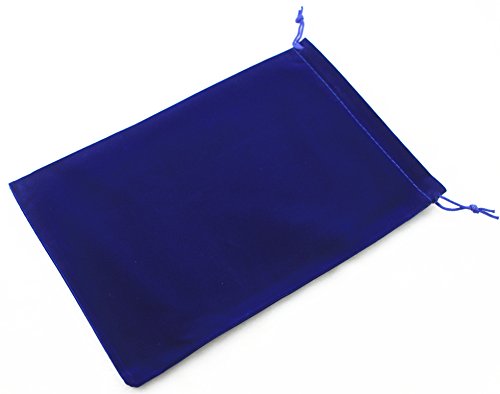 Pack of 25 7" X 5" Royal Blue Velvet Gift Bags Drawstring Jewelry Pouches Candy Bags Wedding Favors (7" X 5", Royal Blue)