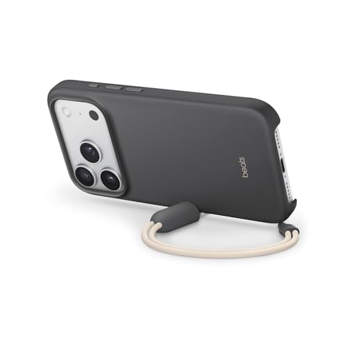 Beats iPhone 17 Pro Kickstand Case with MagSafe & Camera Control, Built in Stand & Lanyard, Matte Finish with Microfibre Lining – Granite Grey