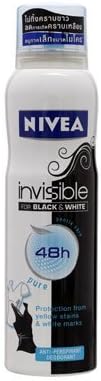 Nivea Deo Spray Women Invisible for Black & White Antiperspirant 150ml Pack of 2