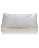 Bamboo By Relax Home Life-Firm Bamboo Pillow With Shredded Memory Foam and Removable Cover (Queen)