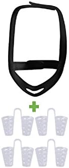 Prairie House Anti Snore Treatment Set: Adjustable Chin Strap + Anti Snore Nose Vents Set for Restful Night Sleep| Comfy Elastic Chin Strap &amp; Silicone Nose Vents| Easy To Use &amp; Safe Non-Snore Solution