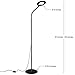 Brightech Contour Flex - Bright LED Floor Lamp for Reading, Crafts & Office Tasks - Standing Pole Lamp w. Flexible Gooseneck & Dimmer - Beauty Light for Lashes, Spa, Salon, Facial, Makeup - Black