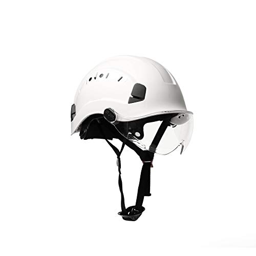 UNINOVA Safety Hard Hat - Adjustable ABS Helmet with Visor - 6-Point Suspension, Perfect for Construction (Clear Visor) - Thumbnail 2