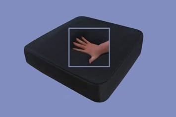 supply24 Gel/Gelschaum Sitzkissen/Anti Dekubitus Sitzpolster 40 x 40 x 10 cm SCHWARZ für Rollstuhl/Stuhl/Auto/LKW/Bürostuhl/C