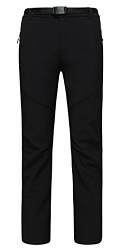 Diamond Candy Men's Outdoor Lightweight Waterproof Hiking Mountain Pants Black-XL