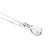 White Opal Necklace Teardrop Pendant October Birthstone Jewelry for Women 18 inch