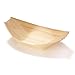 BambooMN - Disposable Food and Appetizer Wood Boat Dishes - 5.25