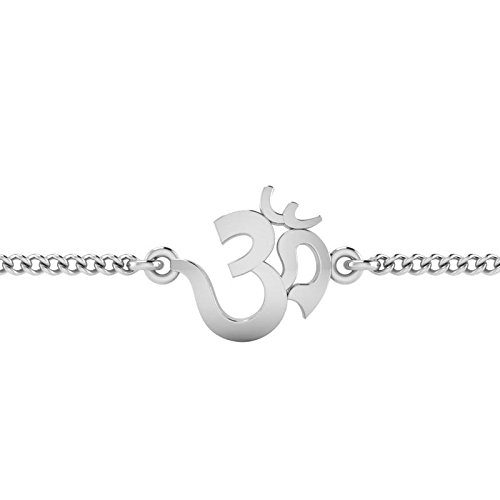 iskiuski 925 sterling silver om rakhi bracelet rakhshabandhan gifts for brother