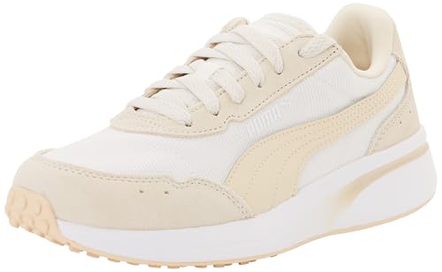 Damen R78 Glance Sneaker, Puma aus Leinen, Warmweiß, 37.5 EU