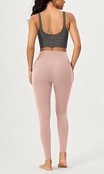 ODODOS 2 Pack Buttery Soft Cross Waist Leggings for
