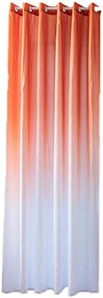 Berryhot Gradient Blackout Ombre Sheer Curtains Draperies Window Elegance Curtains/Drapes/Panels/Treatments for Bedroom Living Room,Top Grommets