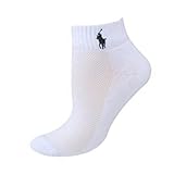 LAUREN-by-Ralph-Lauren-Womens-Cushion-Foot-Mesh-Top-Cotton-Quarter-3-Pack-White-Socks-911-US-Womens-size-4105