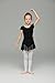 MdnMd Dance Leotard with Skirt for Girls (Tag120 Age 4-6, Black)