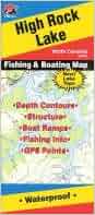 High Rock Lake Fishing Map (North Carolina Lakes, A315): Fishing Hot Spots: Amazon.com: Books