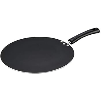 Vinod MT30 Nonstick Flat Multi Tawa 30cm, 12-Inch, Black
