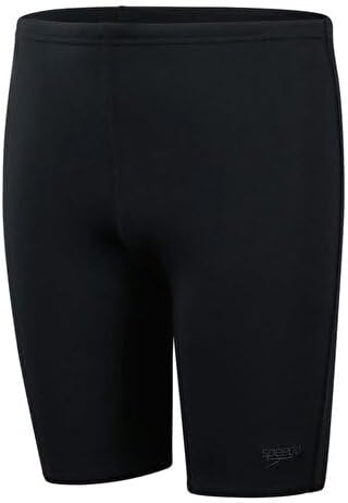 Speedo Boys Endurance+ Jammer Swimming Trunks 13-14 Black Training Chlorine