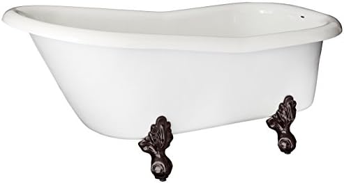 The Ambassador Bathtub Oil Rubbed Bronze Clawfeet 3.375 Faucet Drillings