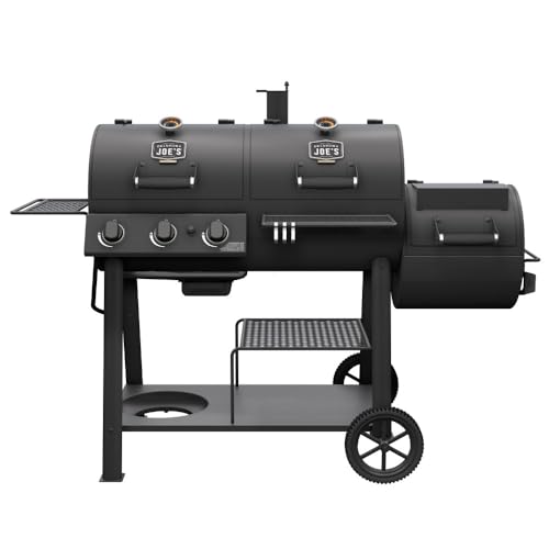 Oklahoma Joe's Canyon Combo Dual Fuel 3-Burner Propane Gas and Charcoal Smoker...