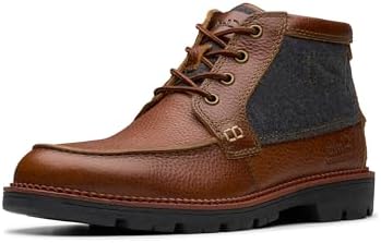 Amazon.com | Clarks Mens Un Larvik Top Lace-Up Boots, Tan 