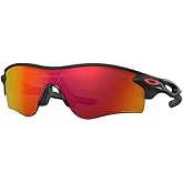 OAKLEY Radar Lock Path Asian Fit OO9206 Low Bridge Rectangle Sunglasses for Men+Bundle Accessory Leash Kit,Microfiber Pouch