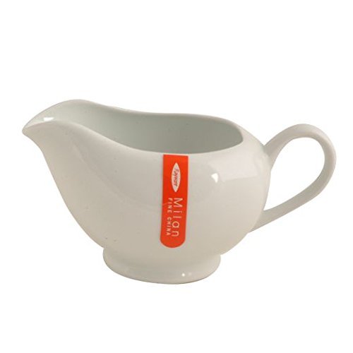 Vinci White Porcelain Gravy Boat Pourer and Saucer Amazon.co.uk